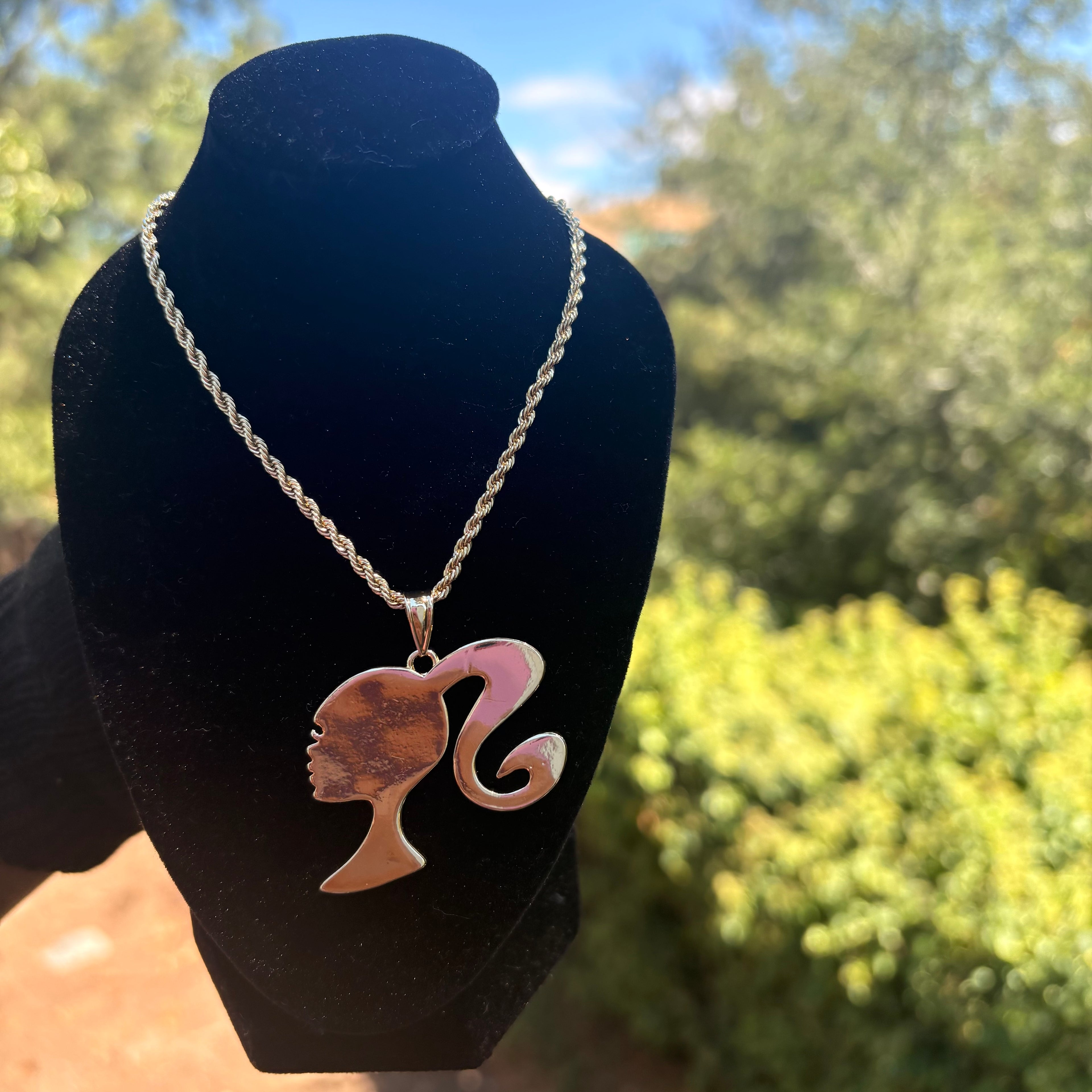 Barbie Face Necklace