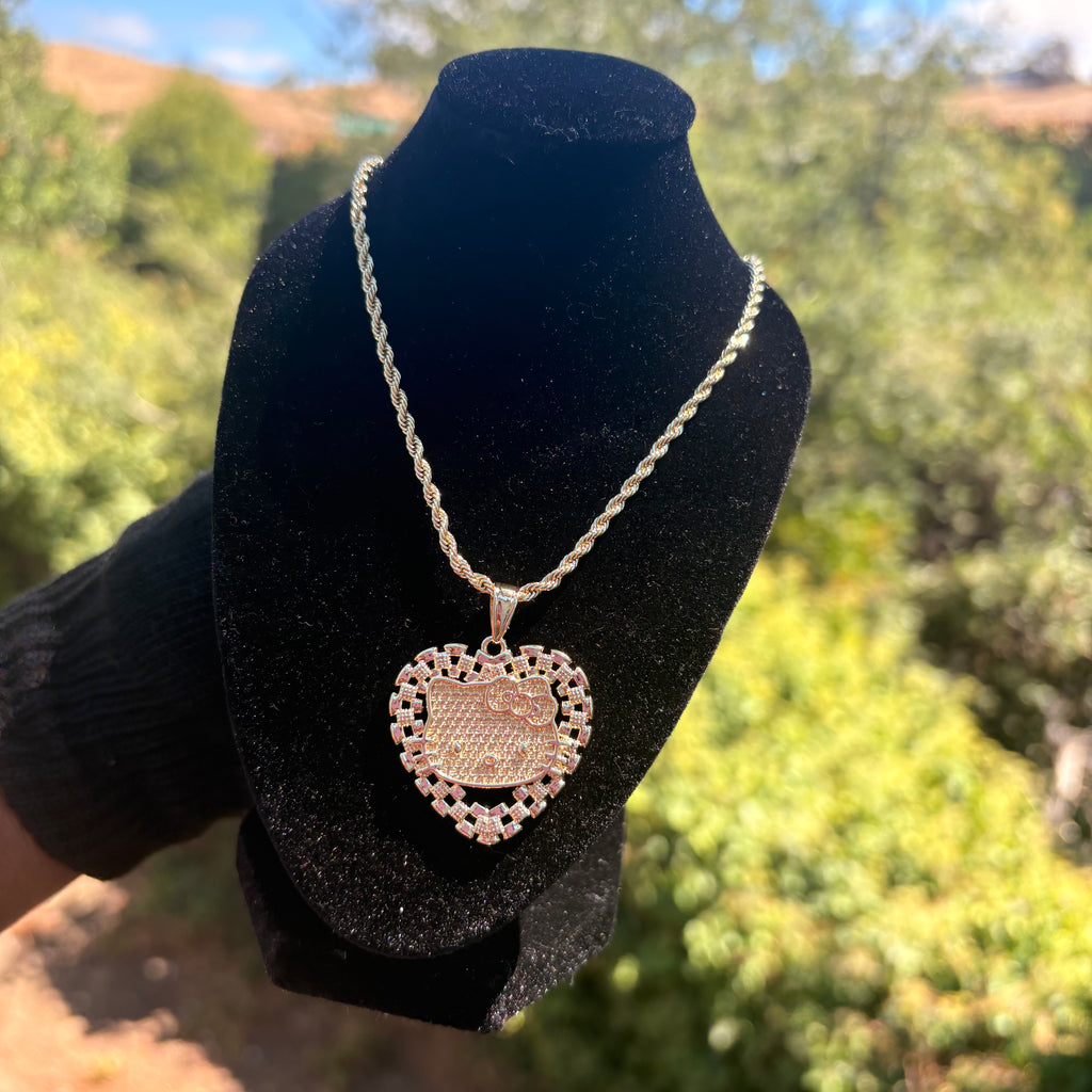 HK Face Rolex Heart Necklace