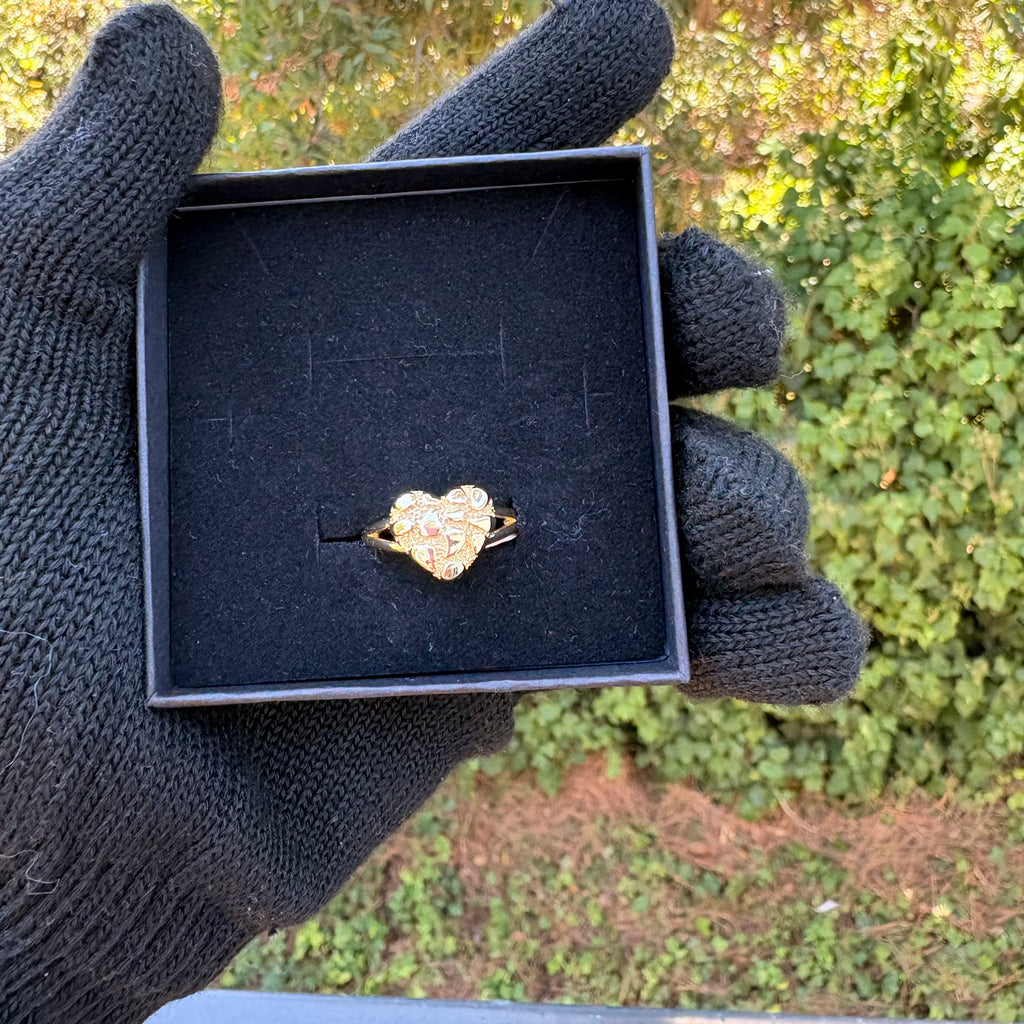 Polished Heart Nugget Ring