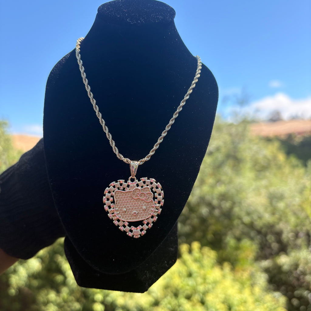 HK Face Rolex Heart Necklace