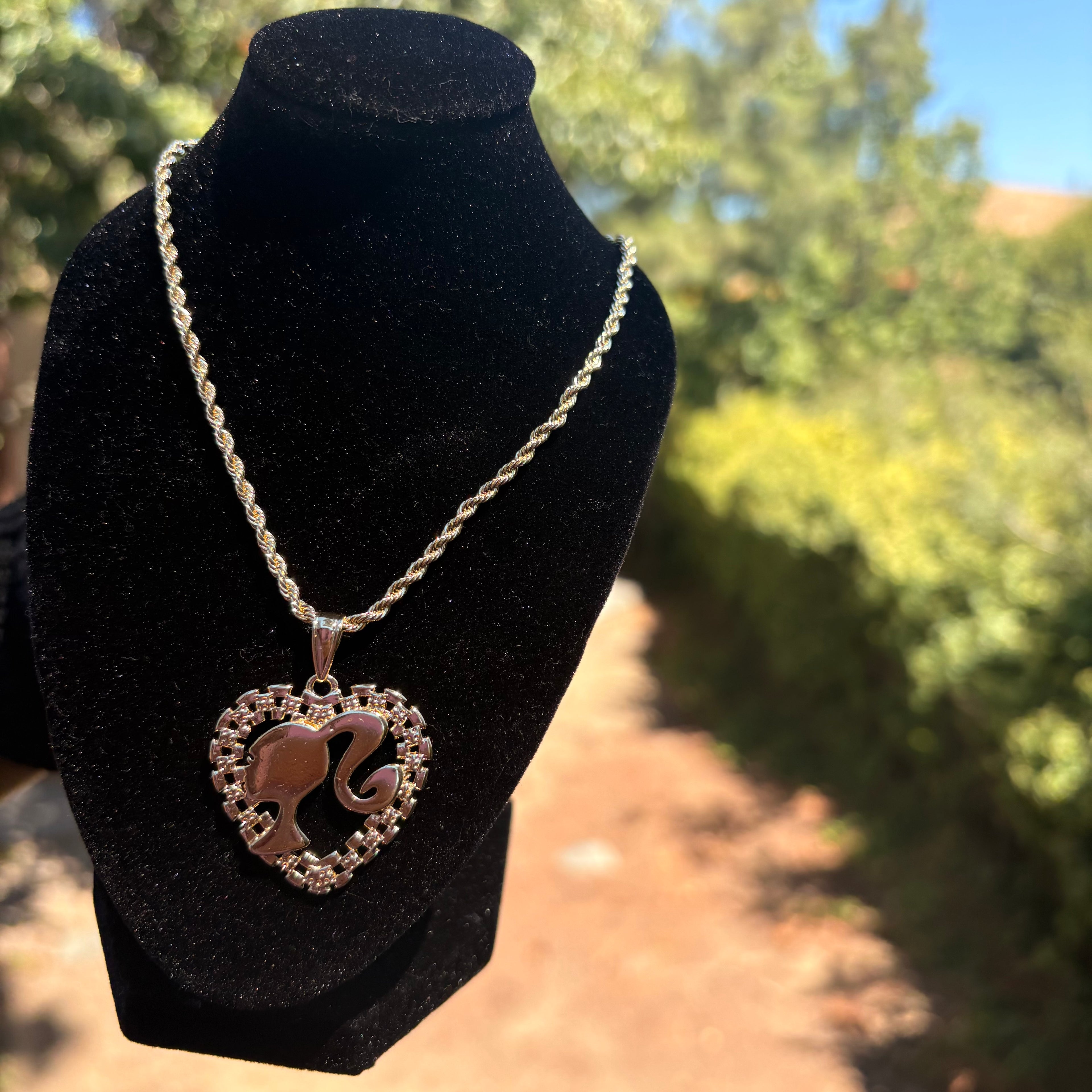 Barbie Jumbo RolexHeart Necklace