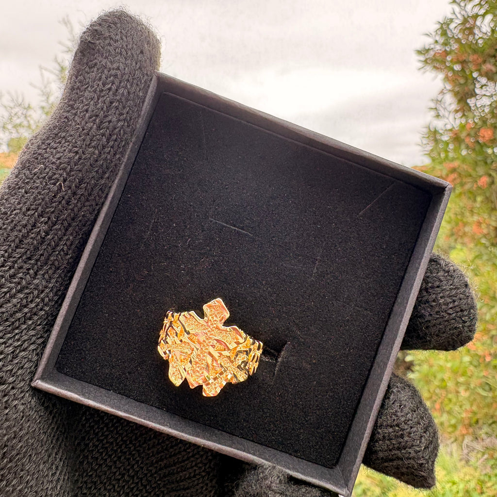 3 Cross Nugget Ring