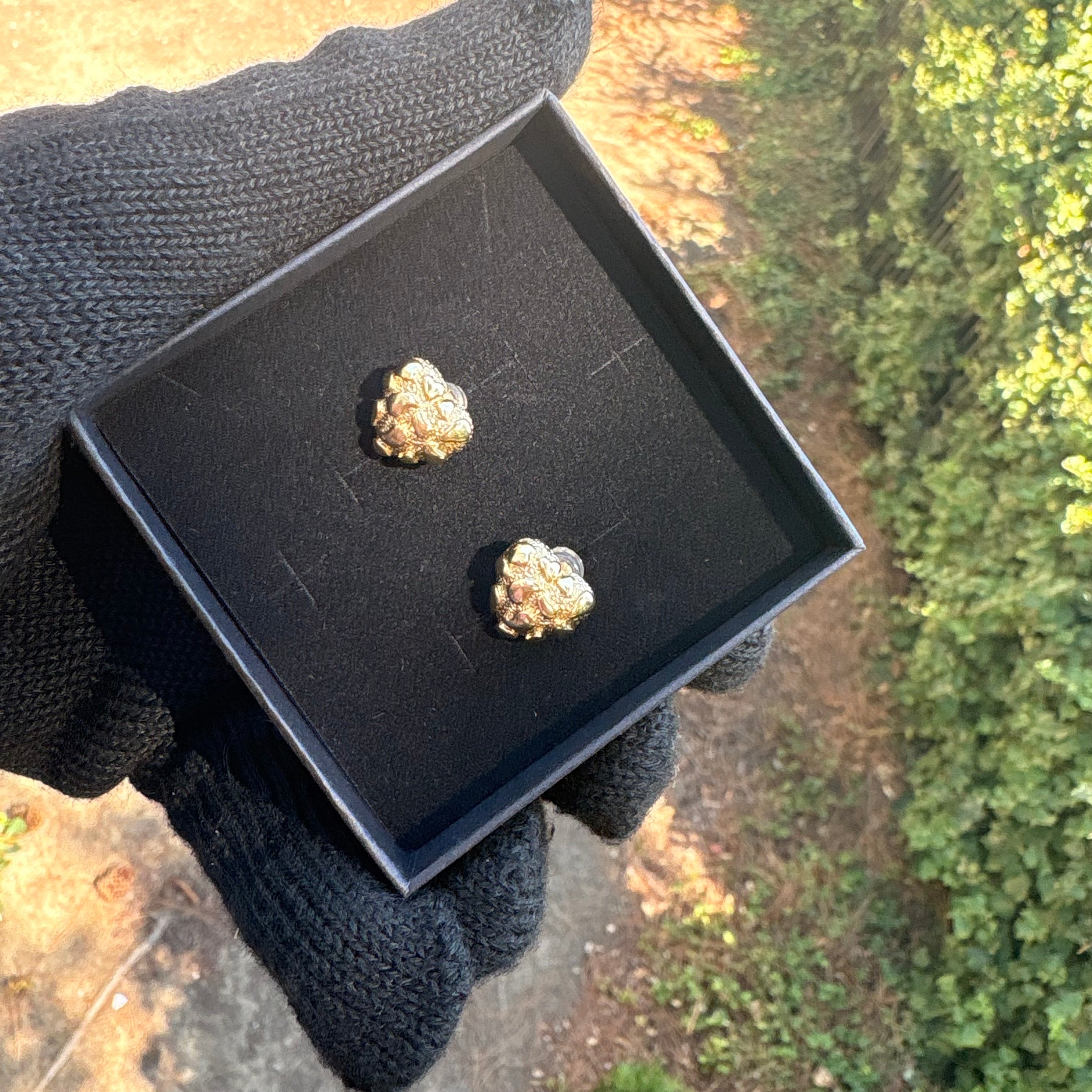 Nugget Heart Earrings