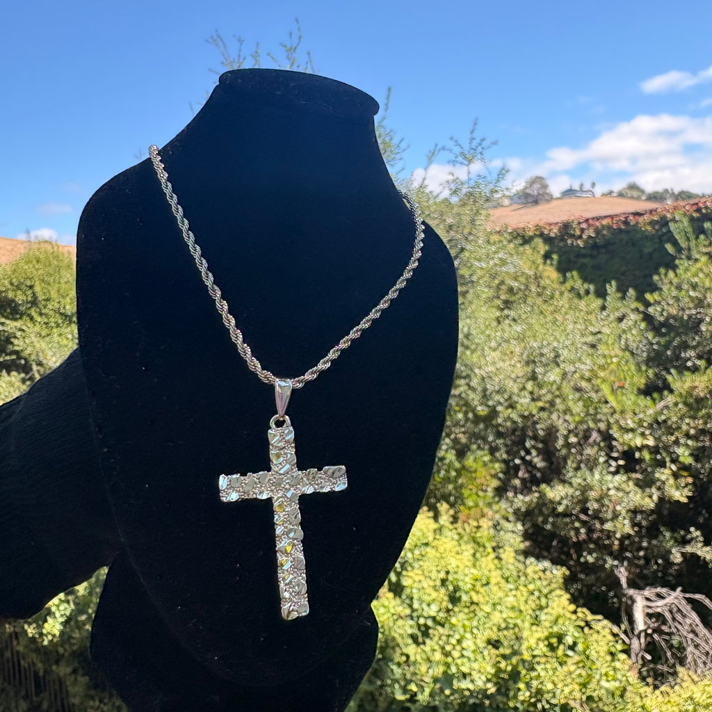 Cross Nugget Necklace