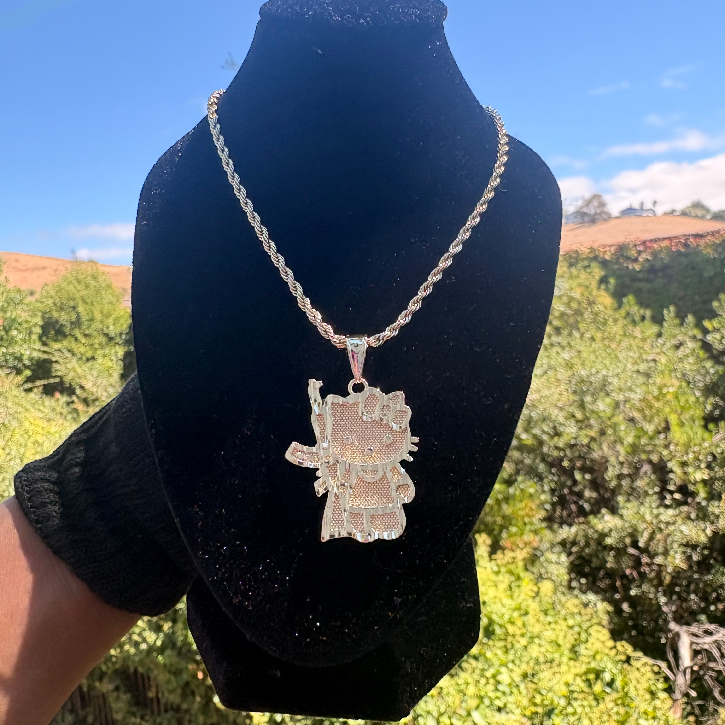 HK Thin Gun Necklace