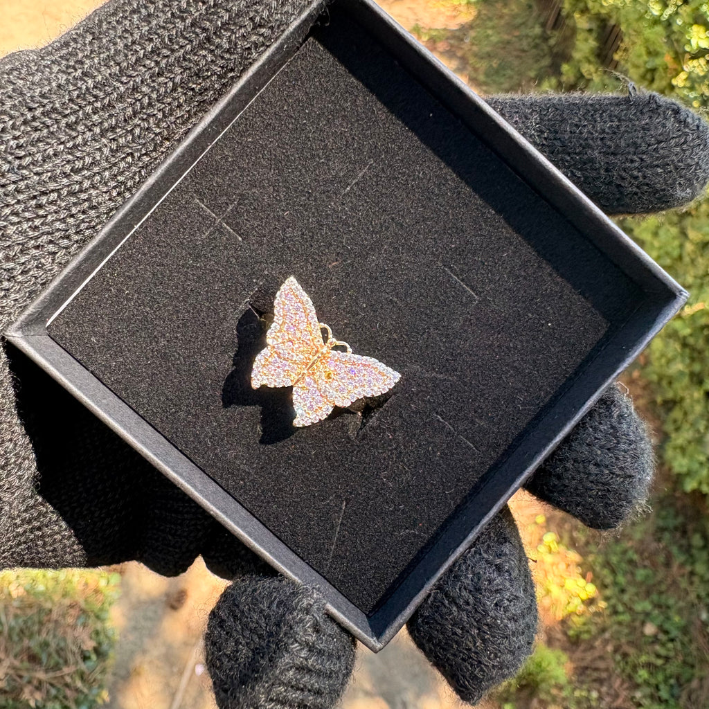 butterfly diamond ring