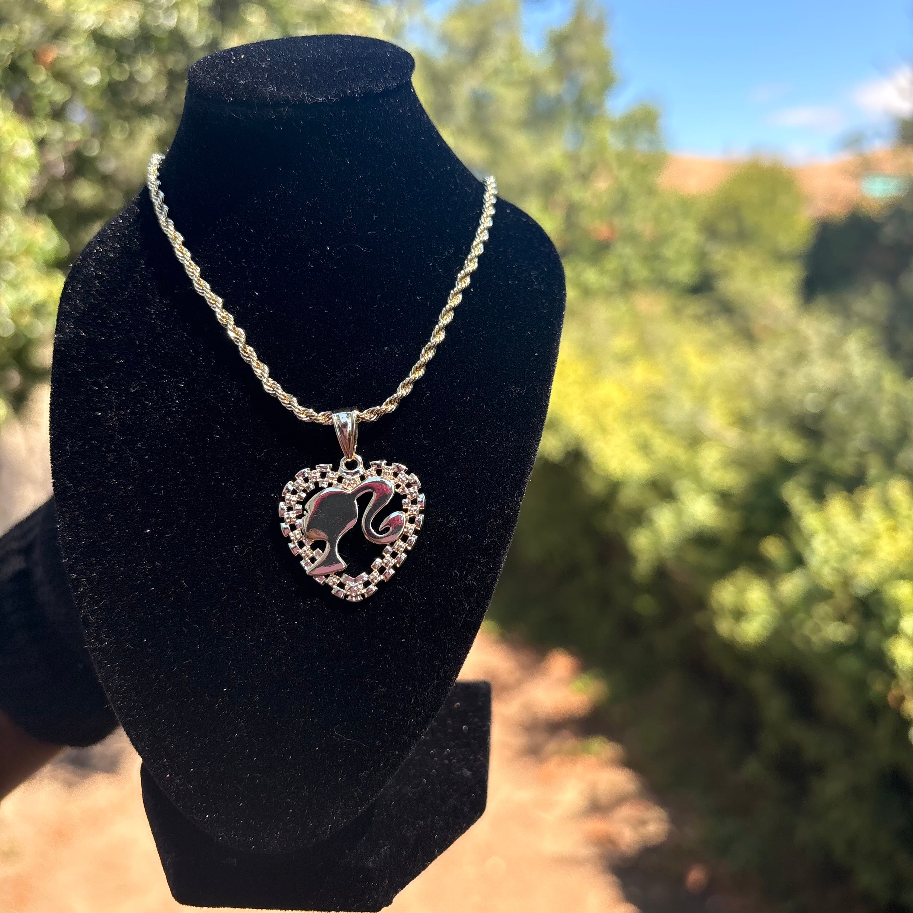Small Heart Barbie Rolex Necklace
