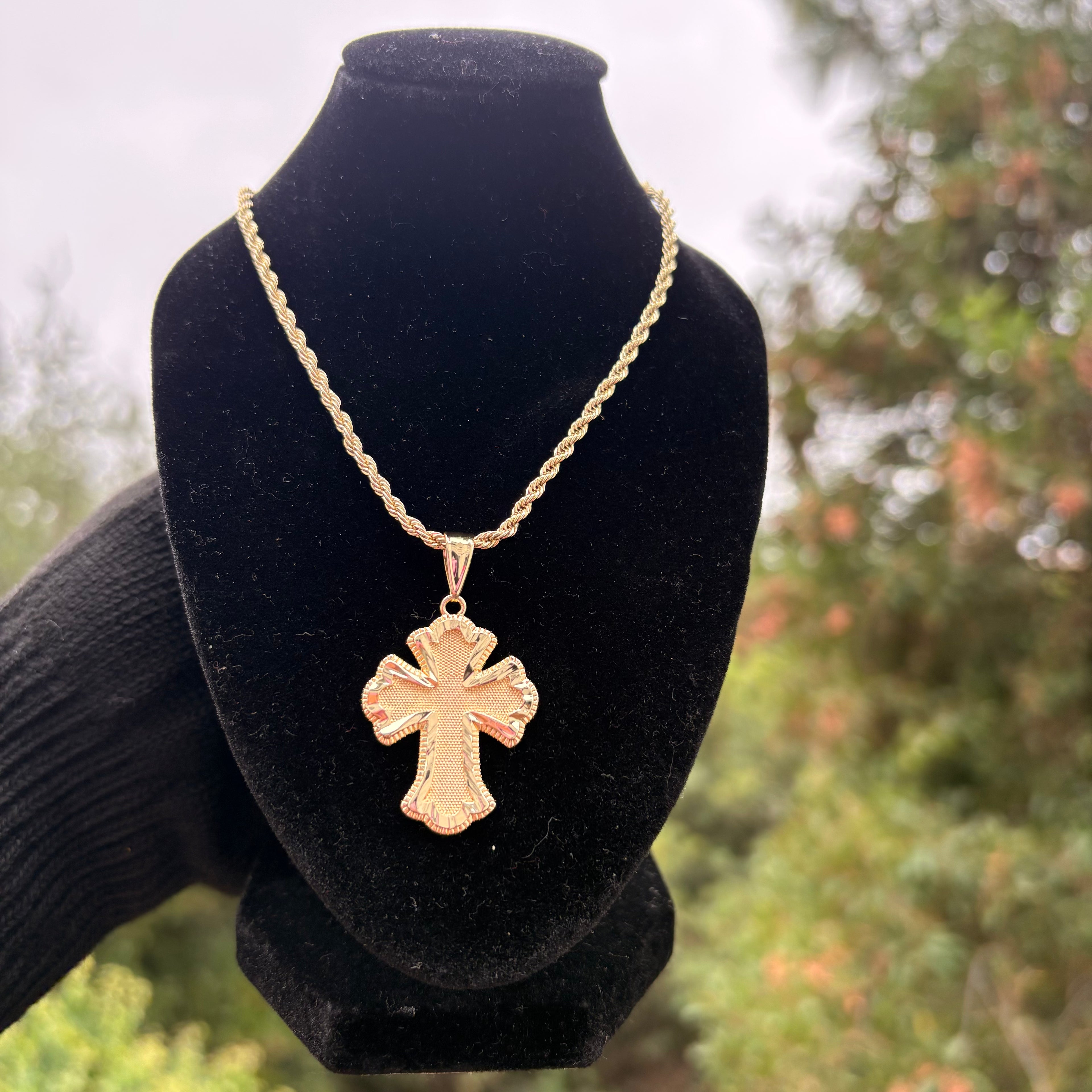 Layered Cross Necklace